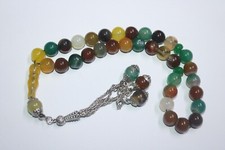 Chapelet islamique Masbaha Agate perles de prière 33 Islamic Masbaha