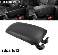 Couvercle de Accoudoir Central Similicuir Noir Compatible avec Audi A3 8P 03-12
