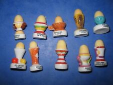 Série complete de 10 feves: les coquetiers