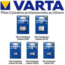 Piles Lithium VARTA CR1/2AA CR2 CR123A 2CR5 CR-P2 ( vente à l'unité ou par lot )