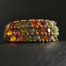 Bague pavée de cristaux