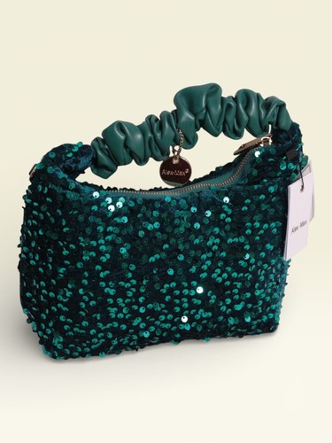 Sac main vert sequins - sac,