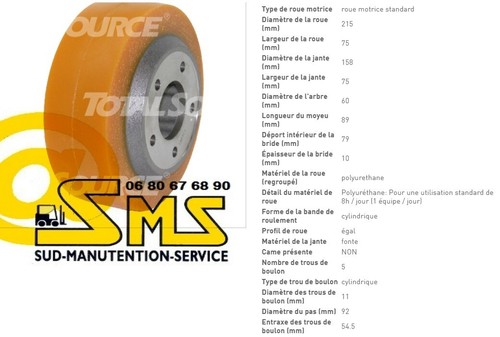 Roue motrice lwe 180 - lwe, dim