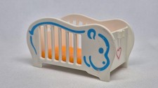 LIT A BARREAUX BLANC THEME ELEPHANT POUR BEBE PLAYMOBIL...