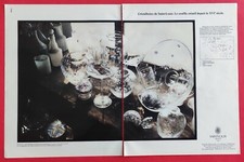 Publicité de presse: Bijoux CHRISTOFLE et Cristallerie SAINT LOUIS   1990