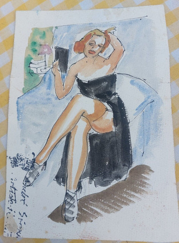 Aquarelle double pin - double, up