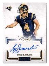 2013 Panini Playbook Rookie Auto #79 of Rams Star Kicker Greg Zuerlein #'d /49