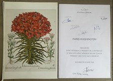 Signé CDB + PNC - Menu Présidentiel MITTERRAND & CLINTON Concorde F.BTSD 1993