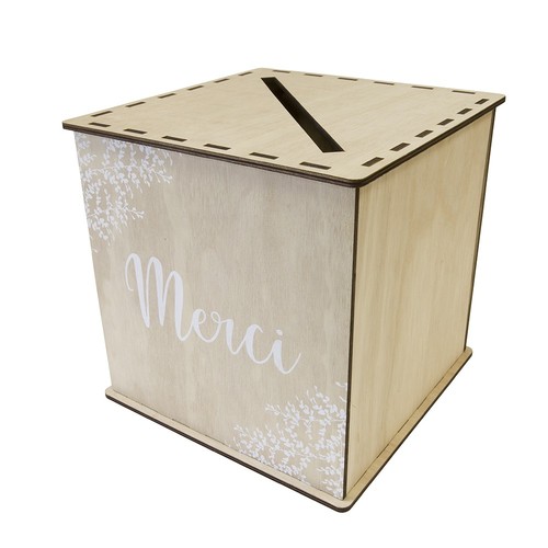 Urne bois cubique mariage - urne,