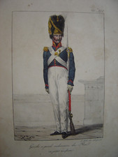 Grande lithographie Costume