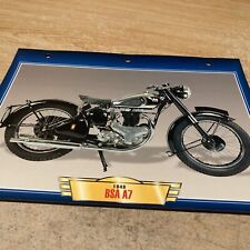 BSA 500 A7 1949 fiche carte moto passion collection Atlas