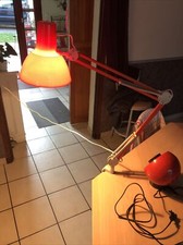 Lampe Architecte Année 70 Orange Et Ventilateur calor Inclinable