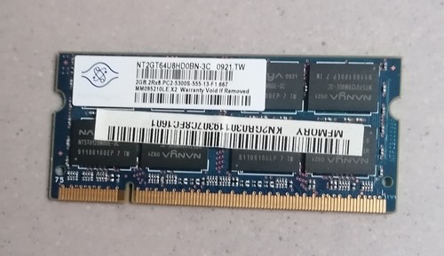 Barrette mémoire nanya 2gb - barrette,