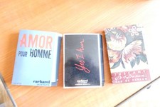 3 échantillons tubes parfum aramis, cacharel