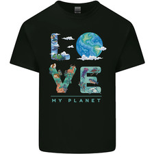 Love My Planète Climate Change Environnement Homme Coton T-Shirt