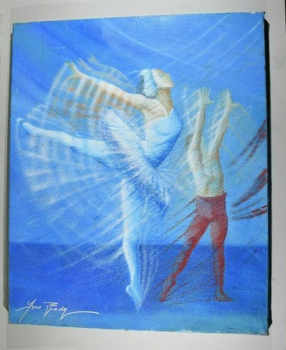 Peinture huile sur toile xxe - huile,