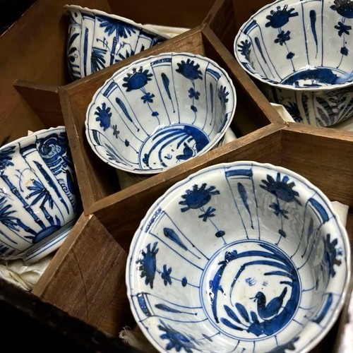 Lot anciens bols - 5, japonais
