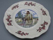 Assiette décorative Berger, moutons - Ma Normandie Sarreguemines