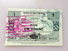 Bon de Nécessité 1 Franc –