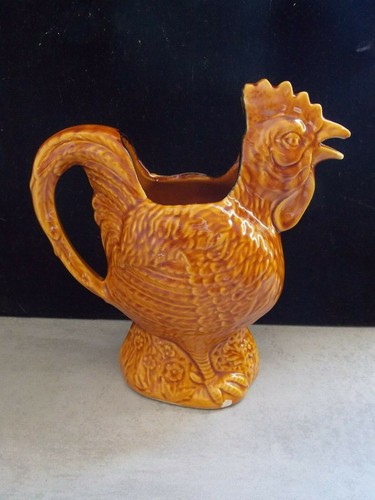 Pichet barbotine coq - pichet, "