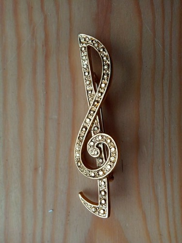 Broche clé sol - broche, sol,