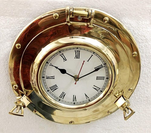 Horloge analogique hublot - horloge,
