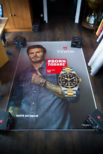TUDOR ⌚ WATCH D DAVID BECKHAM French Stop Vintage Advertising Poster Original