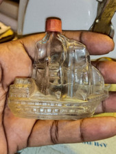 Vintage Vaisseau Forme Verre