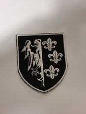 Patch Brodé Thermocollant Division Charlemagne Noir Et Blanc H8cm L7cm ...