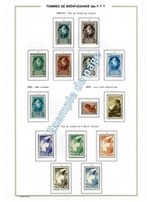 Album timbres à imprimer soi-même - FRANCE Bienfaisance des PTT 1918-1961