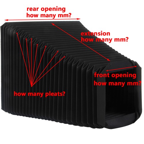 Custom replacement bellows for - custom,
