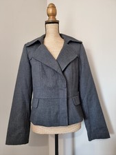 123 : VESTE GRISE RAYURES