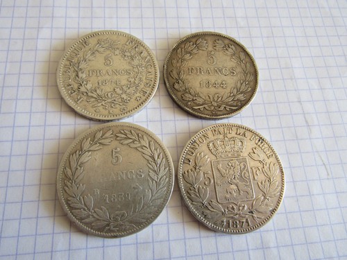 Lot pièces ecu de 5 - 4,