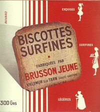 Buvard biscottes brusson - buvard,