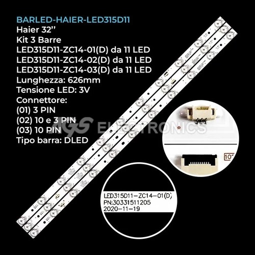 Kit barres led - kit, haier