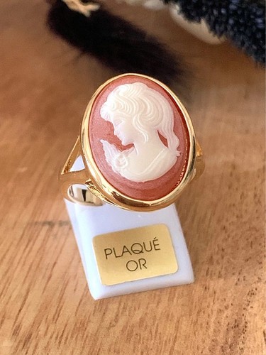 Bague camée rouge cornaline - bague,