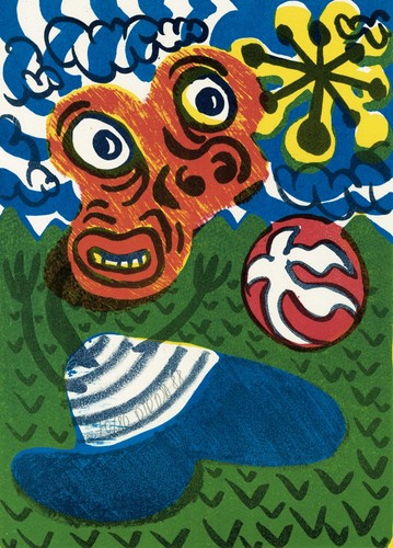 Hervé rosa estampe - hervé, di