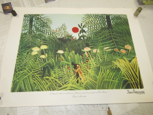 Lithographie henri rousseau - henri,