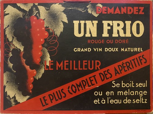 Carton publicitaire ancien - carton,