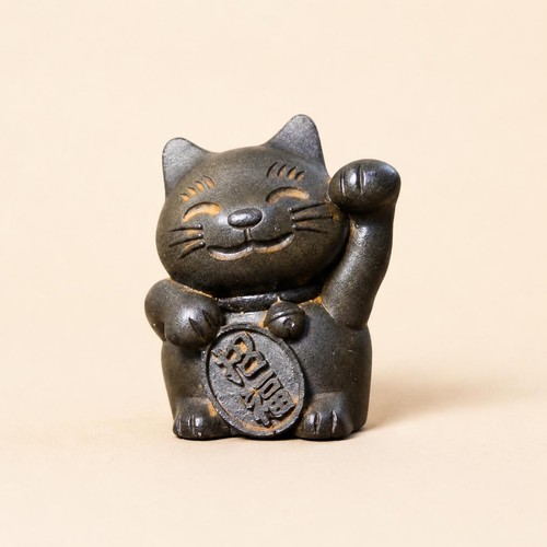 Figurine chat effet fonte - figurine,