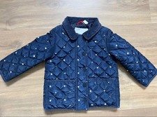 Veste matelassée Cyrillus 24 mois bébé fille mi-saison beige chic très bo