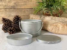 925⚜️ Ancienne Petite Gamelle Le Tréfle en Aluminium Pur Vintage Longueur 12 Cm