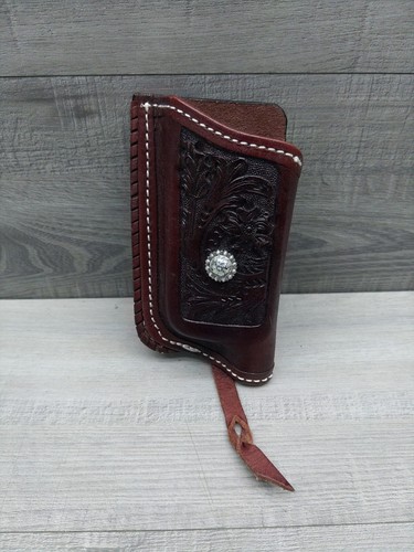 Brown leather hand - leather,