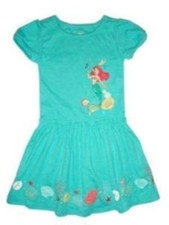 ROBE BRODEE 2-3 ans PRINCESSE ARIEL LA PETITE SIRENE DISNEY STORE NEUVE