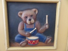 Country Corner Tableau OURSON Bois Relief 52 x 51 cm ( 5 kg)  certificat
