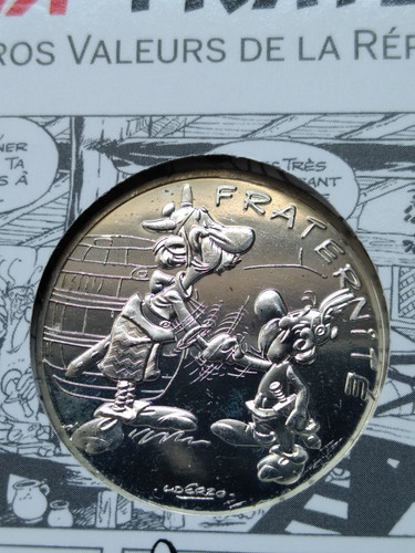 Euros argent 2015 asterix - 10,