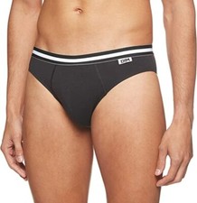 DIM BASIC COTON STRETCH SLIP HOMME TAILLE 6 COULEUR NOIR REF D05H1