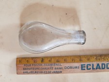 small glass salt bottle old