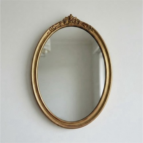 Miroir vintage ovale détail - vintage, ovale.