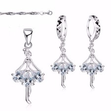 Parure Bijoux - Enfant - Danseuse - Ballet - Cristal Autrichien - Argent Fin 925
